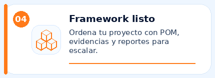 Ruta del curso - Framework listo