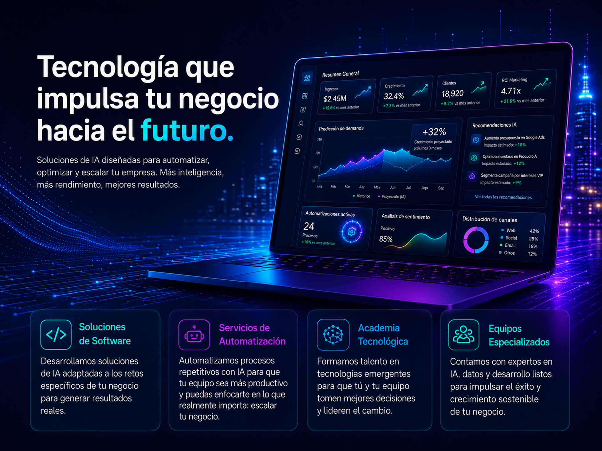 NALABTECH: soluciones digitales, automatización, academia tecnológica y resultados medibles